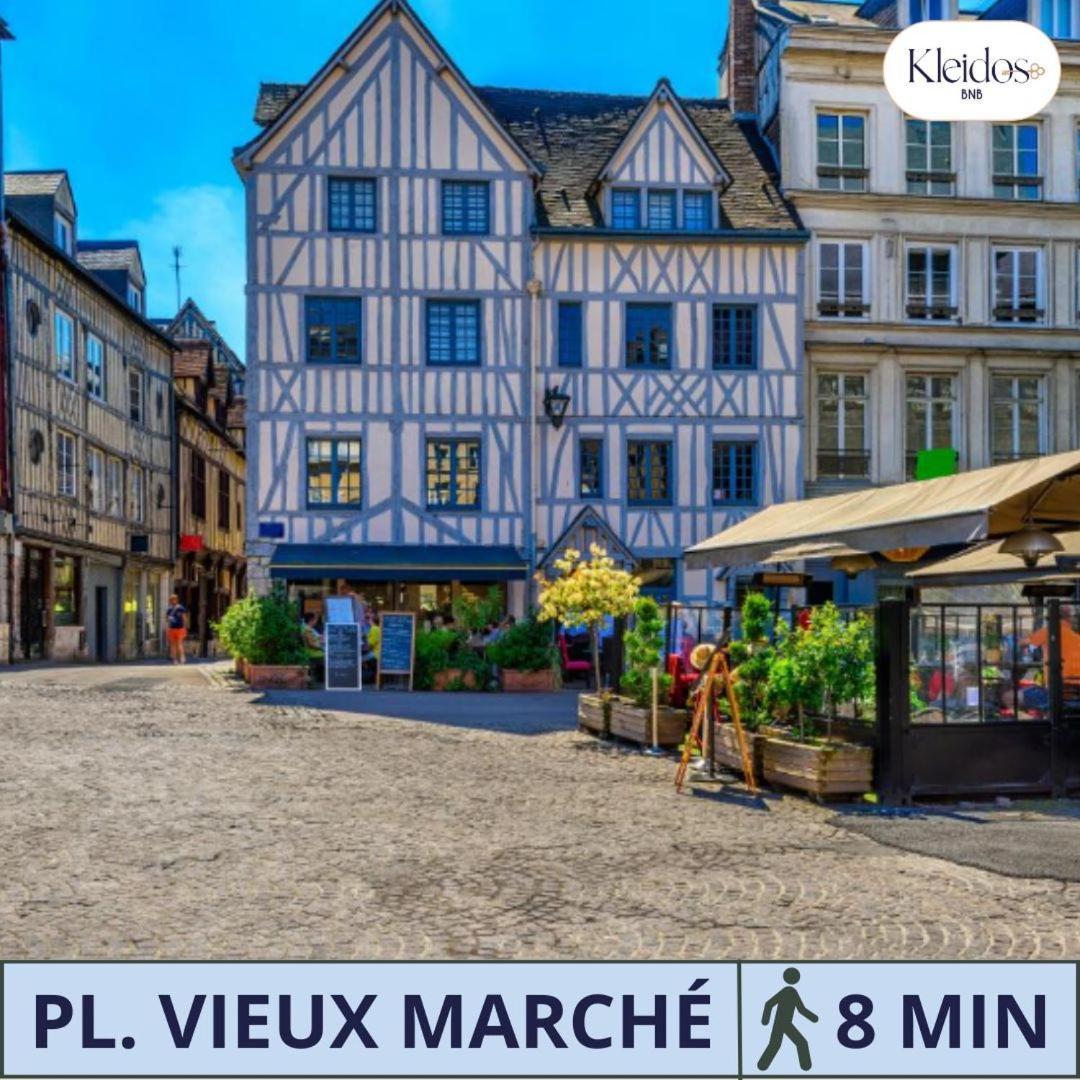 Olympe By Kleidos, Appartement 4P, Rue Calme, Centre Historique, Proche Gare Rouen Dış mekan fotoğraf